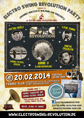 Electro Swing Revolution am 20.02.2015 @ FRANNZ CLUB BERLIN Electro Swing Revolution am 20.02.2015 @ FRANNZ CLUB BERLIN