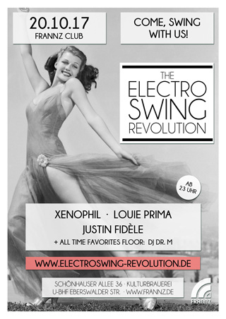 Electro Swing Revolution am 20.10.2017 @ FRANNZ CLUB BERLIN Electro Swing Revolution am 20.10.2017 @ FRANNZ CLUB BERLIN